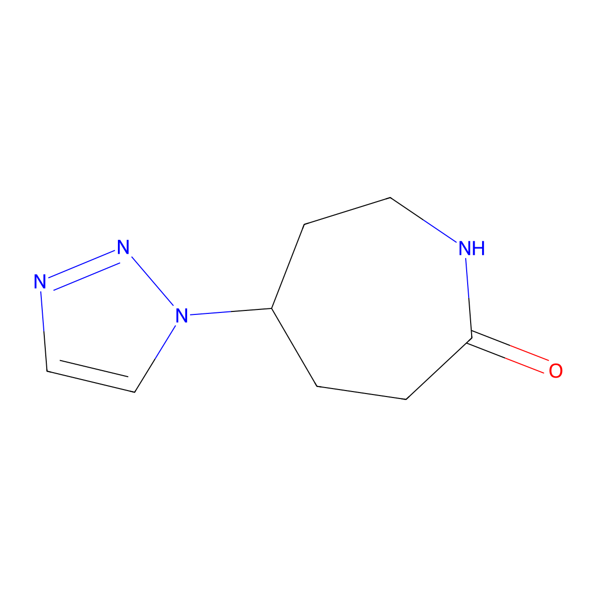 5-(1h-1,2,3-Triazol-1-yl)azepan-2-one molecular structure, CAS 2567497-59-8