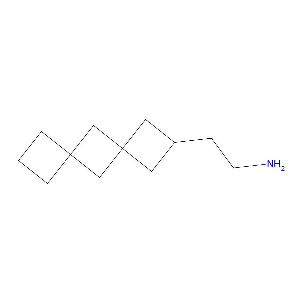 2-{Dispiro[3.1.3^{6}.1^{4}]decan-2-yl}ethan-1-amine molecular structure, CAS 2567497-74-7