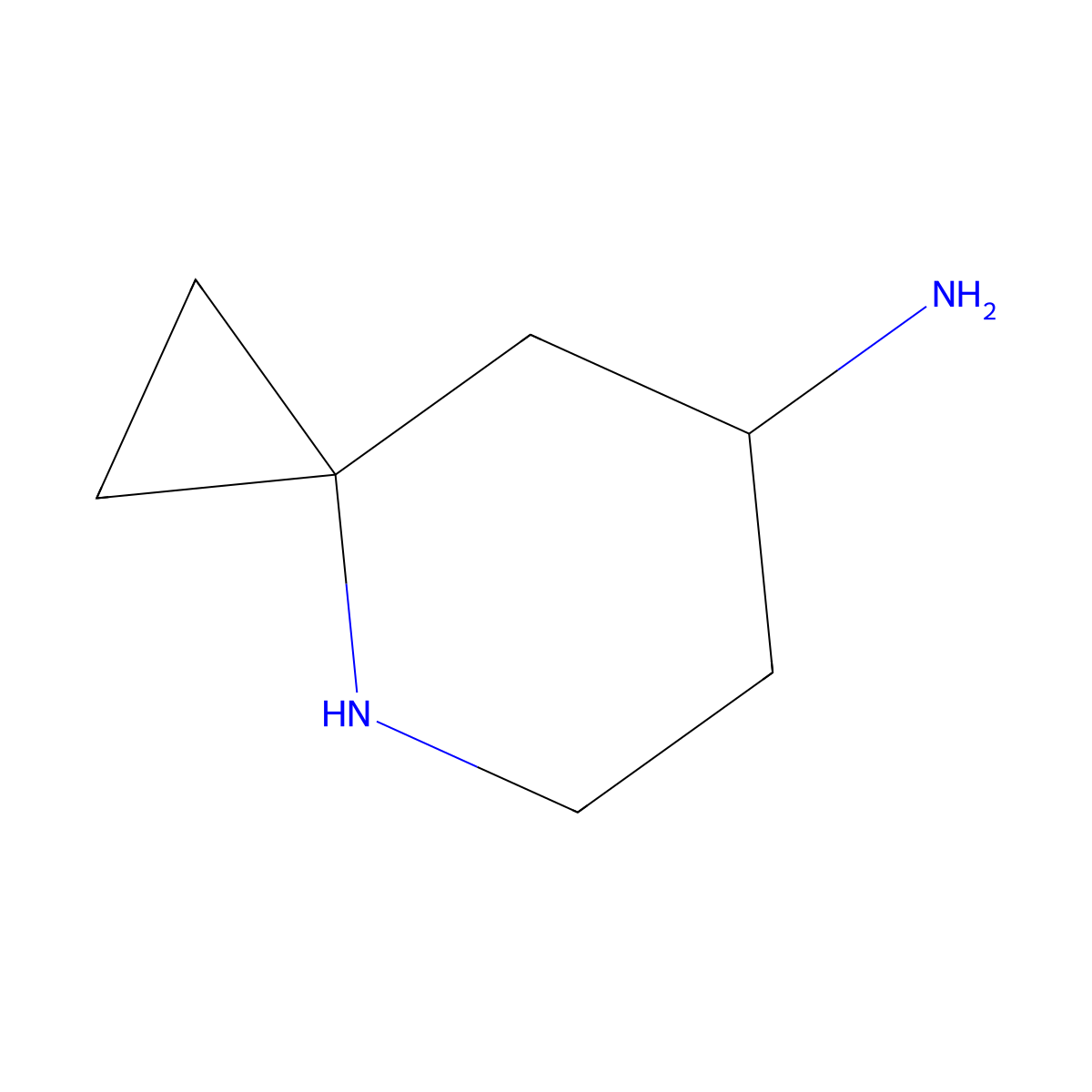 4-Azaspiro[2.5]octan-7-amine molecular structure, CAS 2567497-79-2