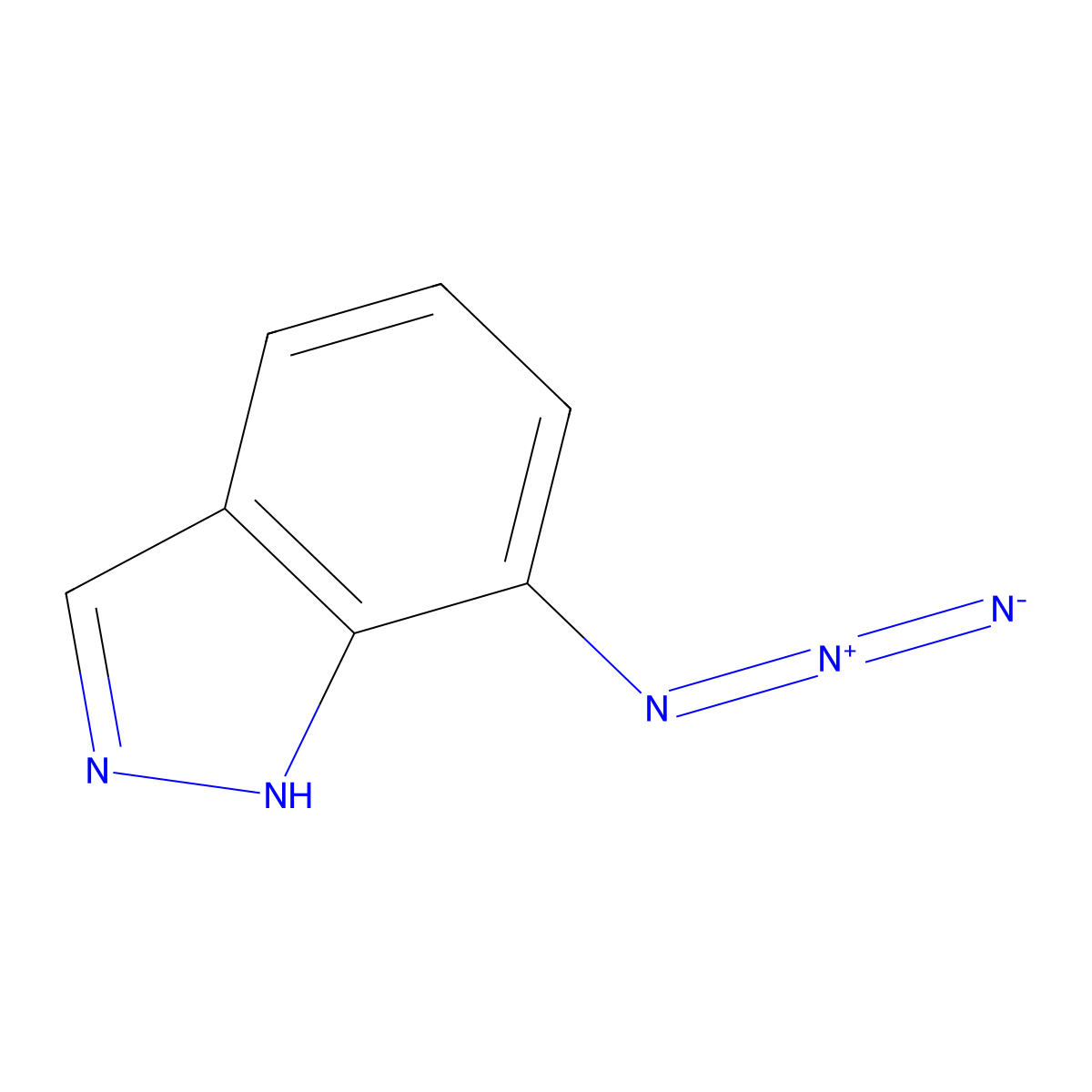 7-azido-1H-indazole molecular structure, CAS 2567498-11-5