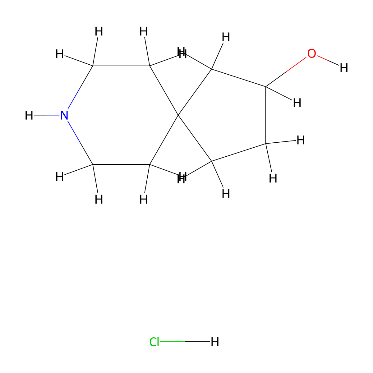 8-Azaspiro[4.5]decan-2-ol hydrochloride molecular structure, CAS 2567498-31-9