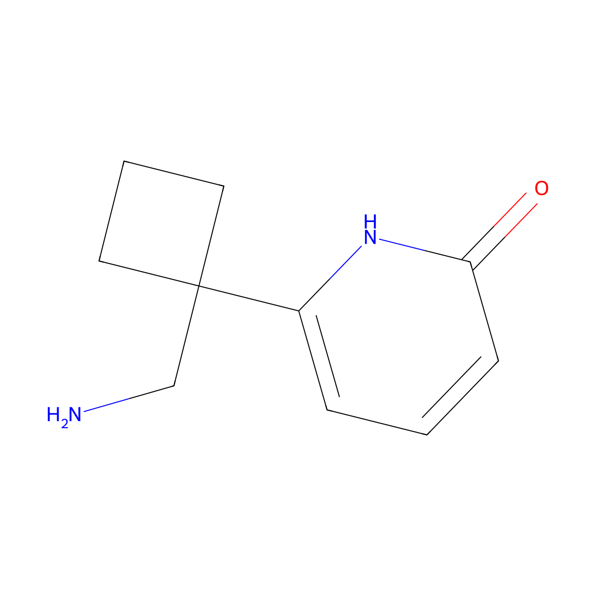 6-[1-(Aminomethyl)cyclobutyl]pyridin-2-ol molecular structure, CAS 2567498-55-7