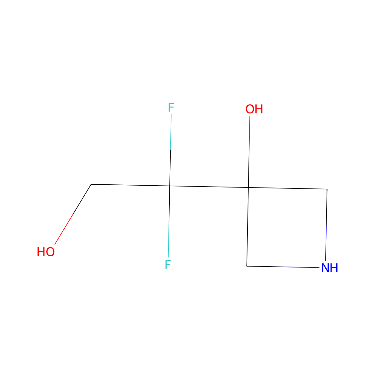3-(1,1-Difluoro-2-hydroxyethyl)azetidin-3-ol molecular structure, CAS 2567498-85-3