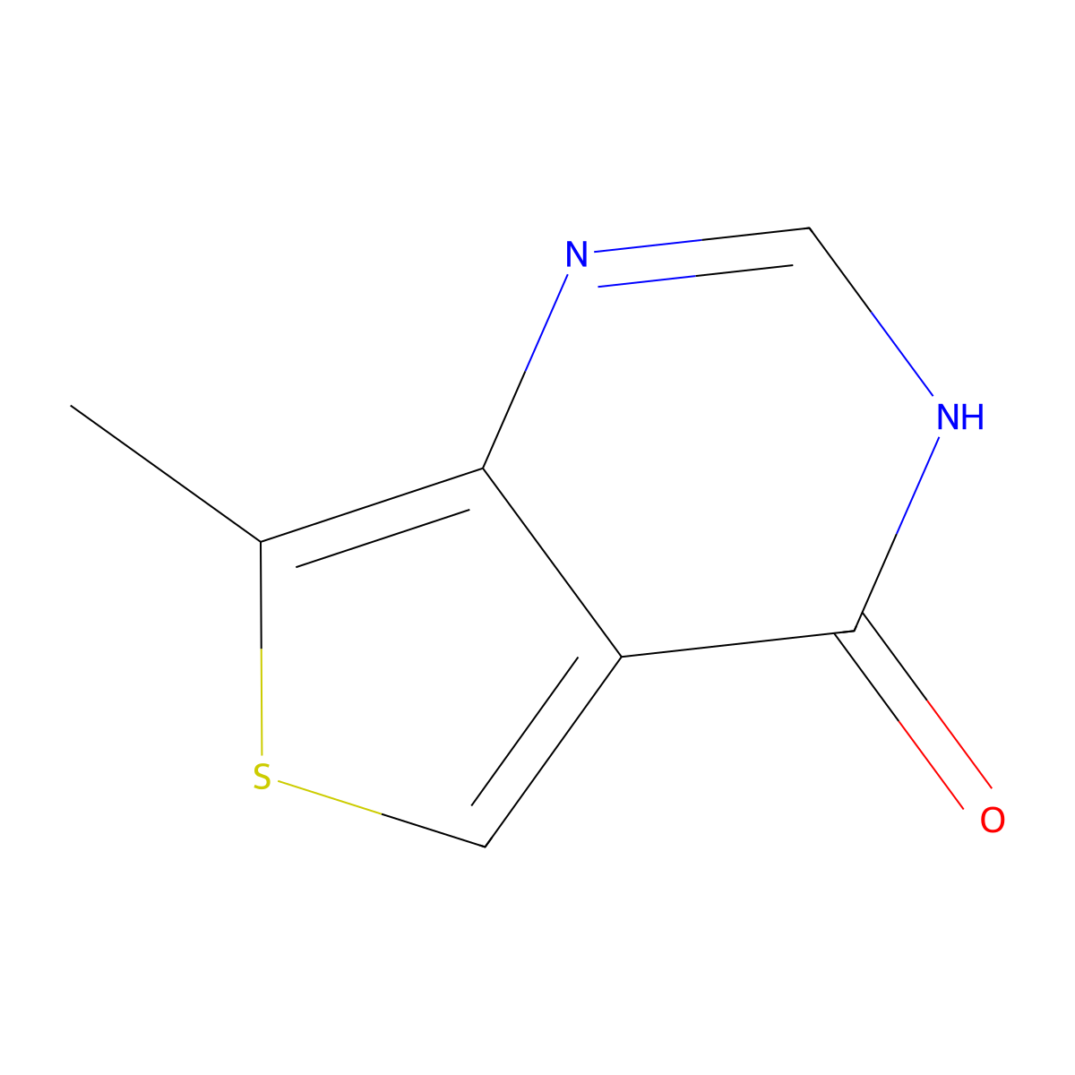 7-methyl-3H,4H-thieno[3,4-d]pyrimidin-4-one molecular structure, CAS 2567498-88-6