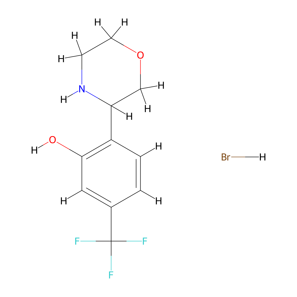 2-(Morpholin-3-yl)-5-(trifluoromethyl)phenol hydrobromide molecular structure, CAS 2567502-08-1