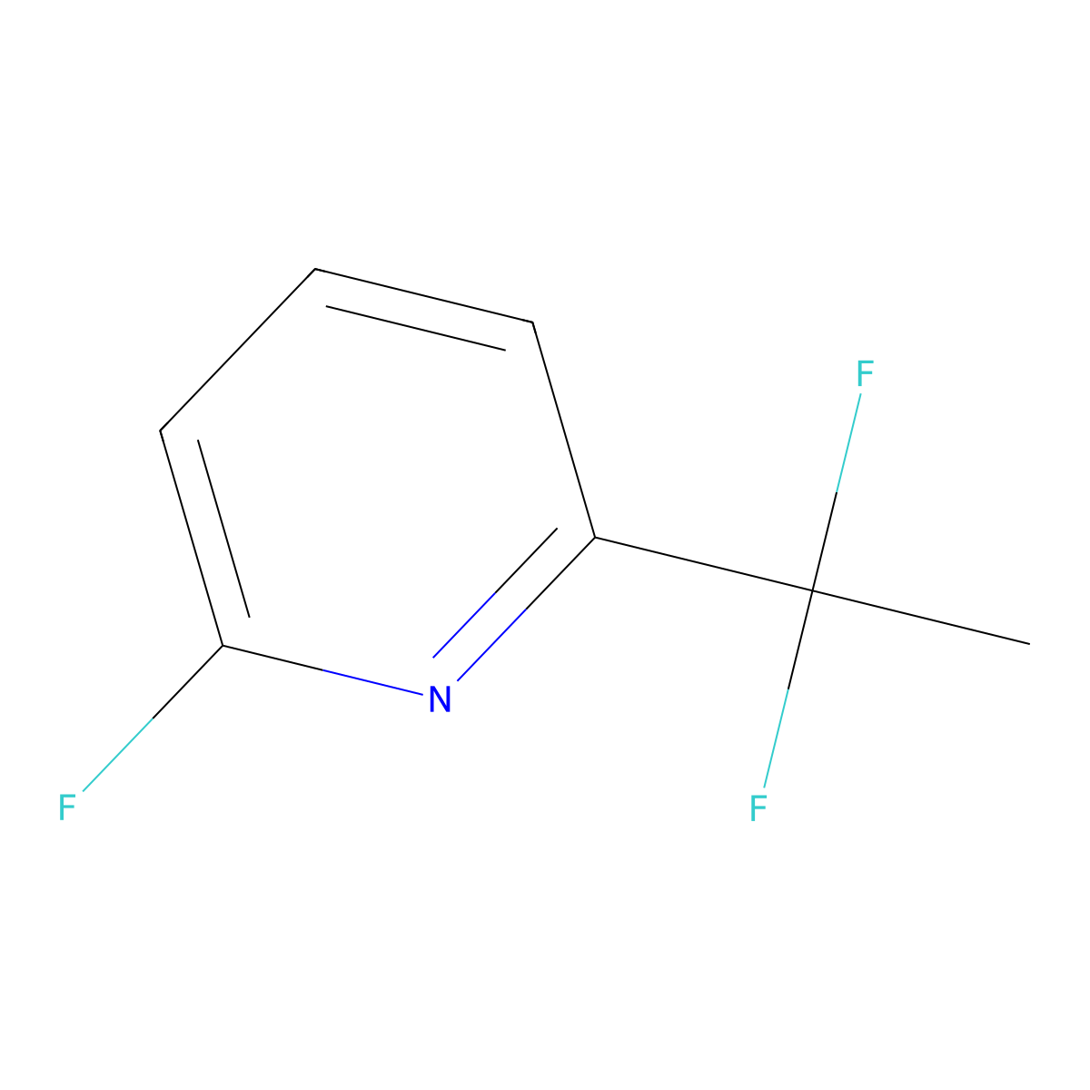 2-(1,1-Difluoroethyl)-6-fluoropyridine molecular structure, CAS 2567502-13-8