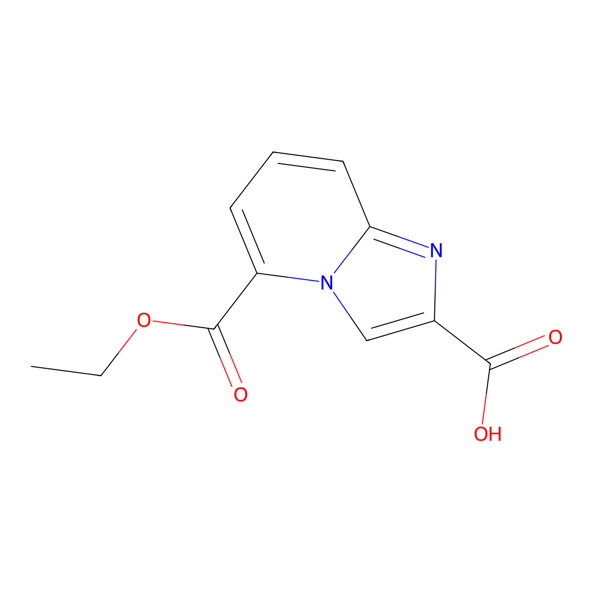 5-(Ethoxycarbonyl)imidazo[1,2-a]pyridine-2-carboxylic acid molecular structure, CAS 2567502-35-4