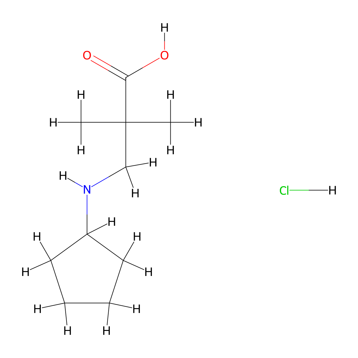 3-(Cyclopentylamino)-2,2-dimethylpropanoic acid;hydrochloride molecular structure, CAS 2567502-42-3