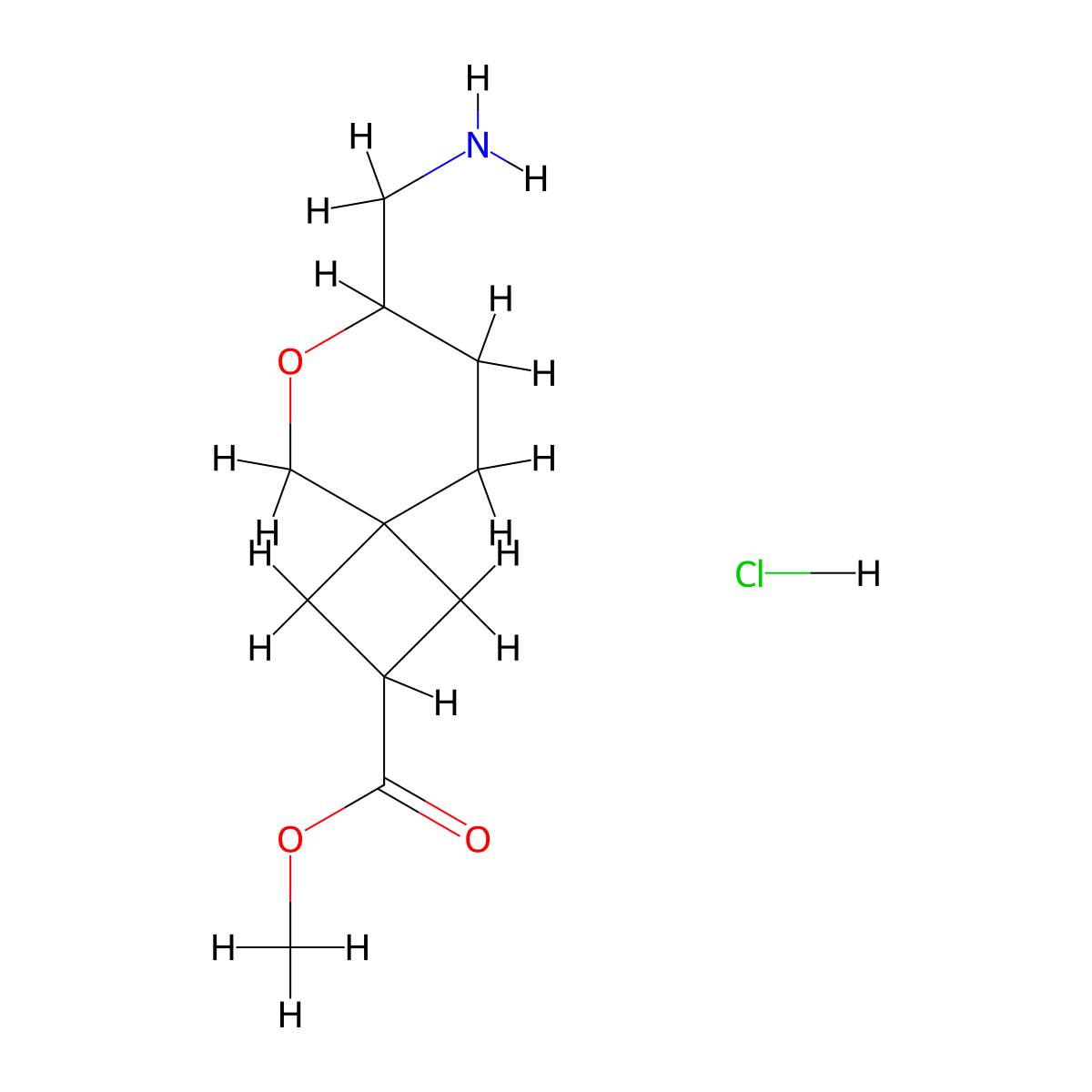 Methyl7-(aminomethyl)-6-oxaspiro[3.5]nonane-2-carboxylatehydrochloride molecular structure, CAS 2567502-50-3