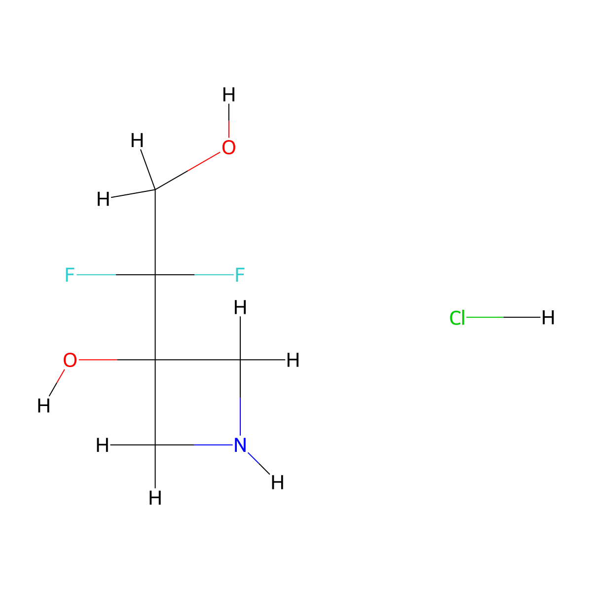 3-(1,1-Difluoro-2-hydroxyethyl)azetidin-3-ol hydrochloride molecular structure, CAS 2567502-67-2