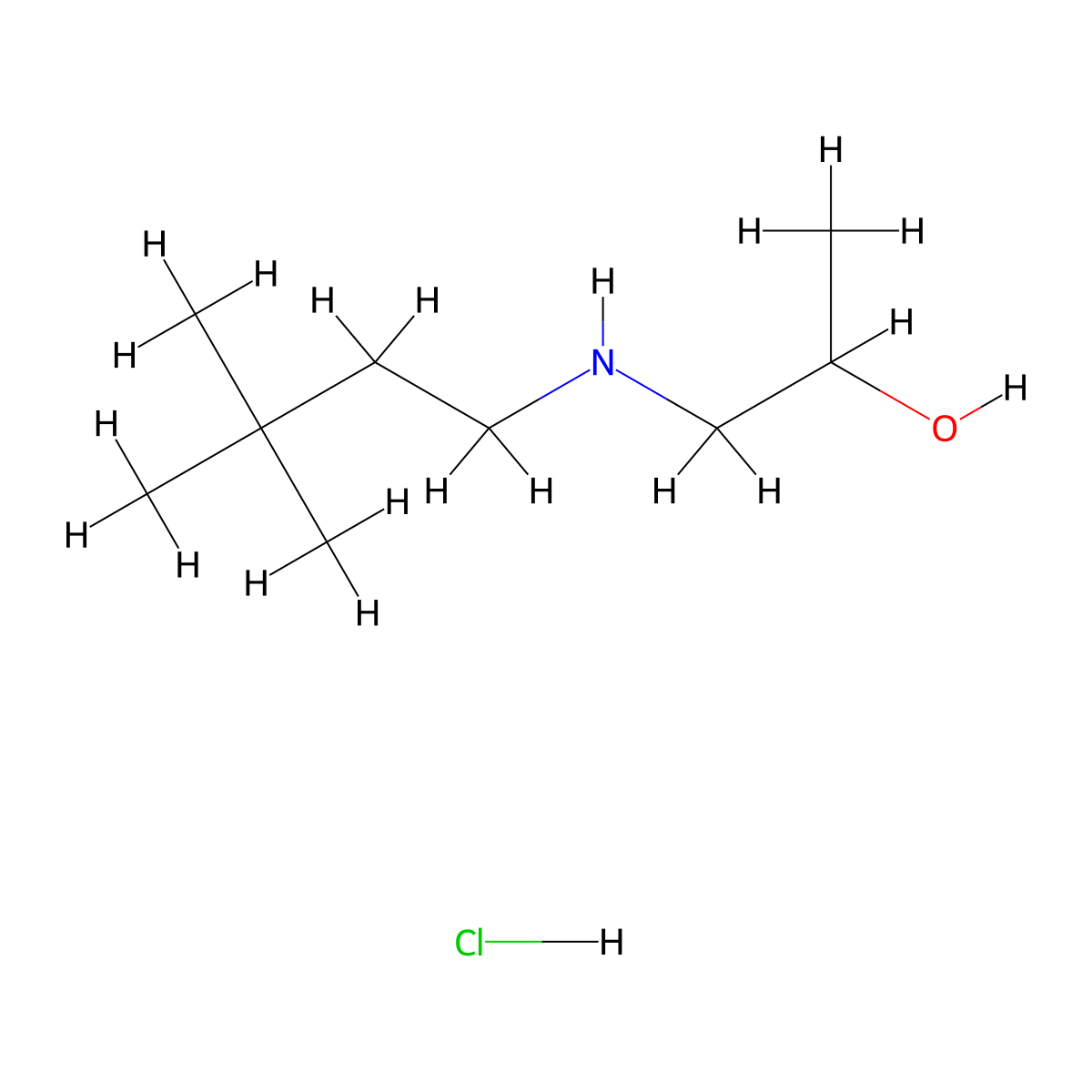 1-[(3,3-Dimethylbutyl)amino]propan-2-olhydrochloride molecular structure, CAS 2567502-80-9