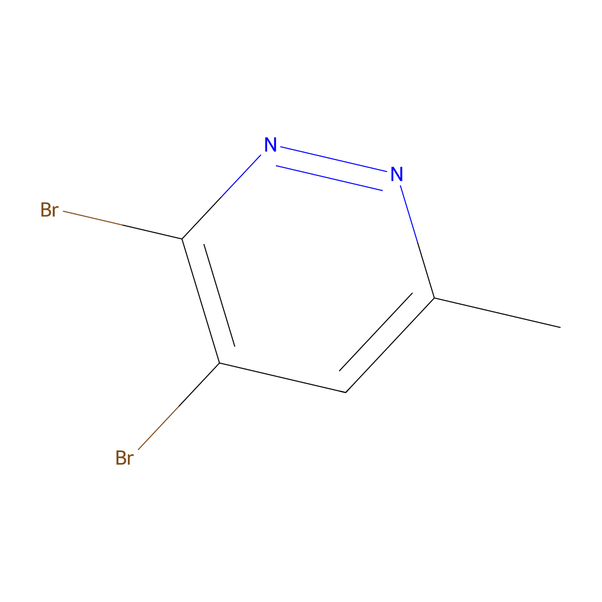 3,4-Dibromo-6-methylpyridazine molecular structure, CAS 2567502-85-4