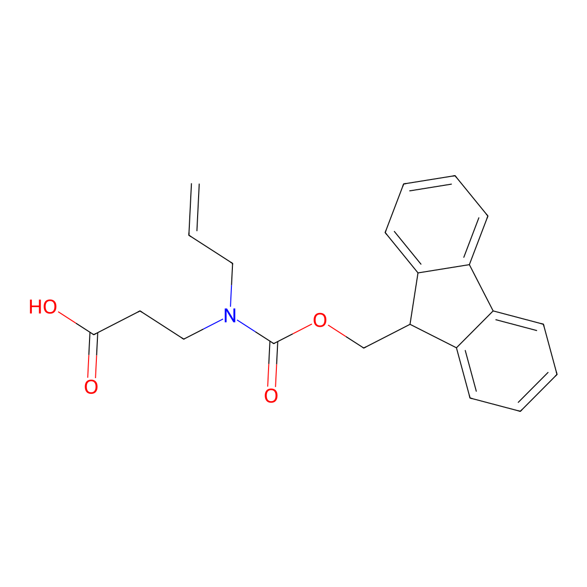 3-({[(9H-fluoren-9-yl)methoxy]carbonyl}(prop-2-en-1-yl)amino)propanoic acid molecular structure, CAS 2567502-94-5