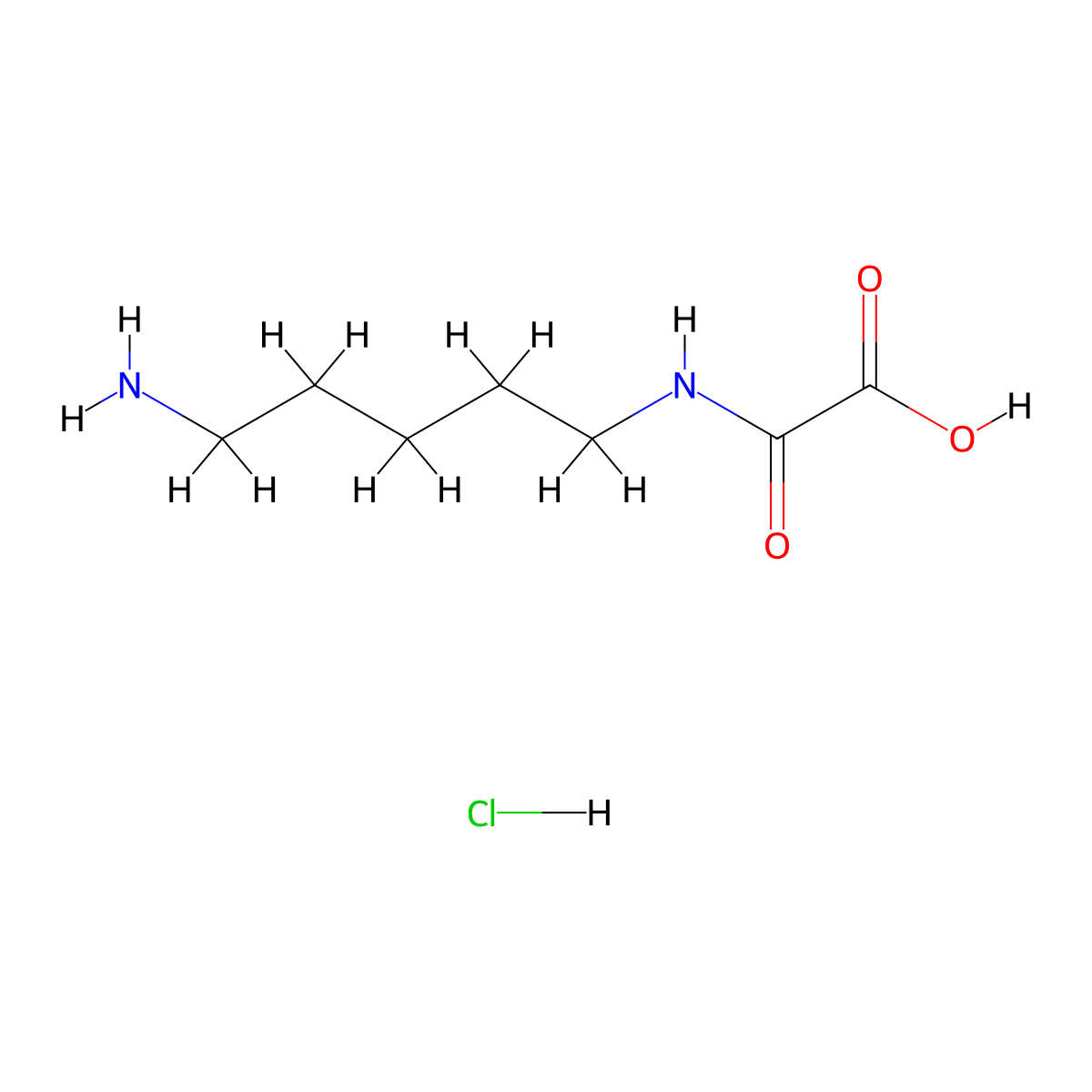[(5-Aminopentyl)carbamoyl]formicacidhydrochloride molecular structure, CAS 2567503-27-7