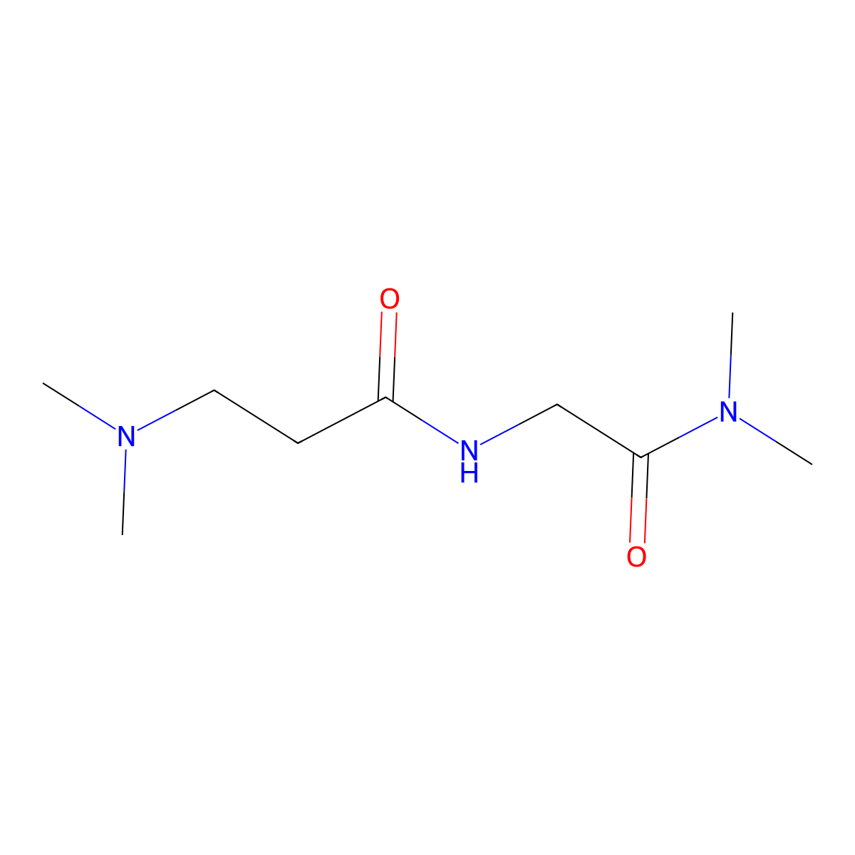 3-(dimethylamino)-N-[(dimethylcarbamoyl)methyl]propanamide molecular structure, CAS 2567503-38-0