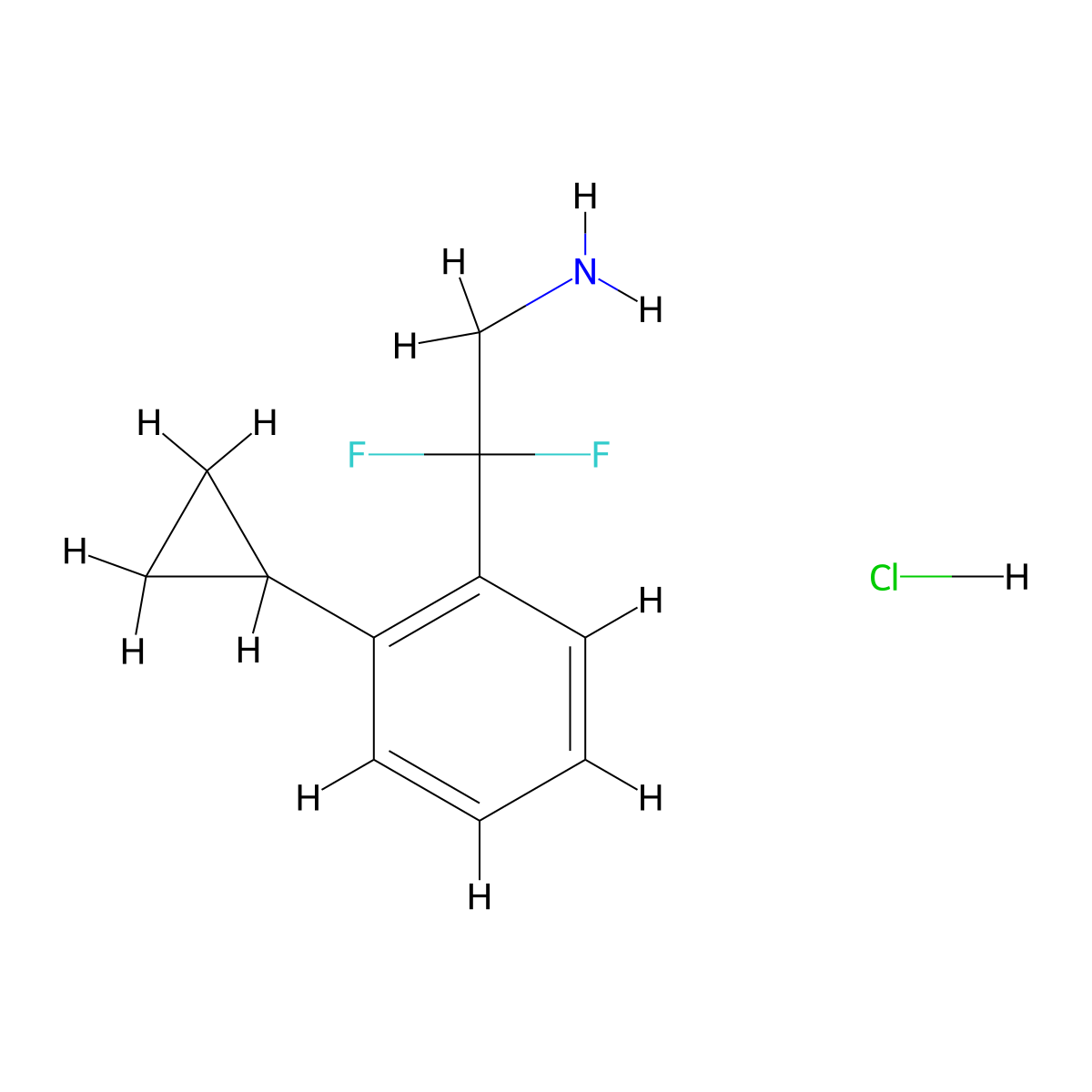 2-(2-Cyclopropylphenyl)-2,2-difluoroethanamine;hydrochloride molecular structure, CAS 2567503-46-0