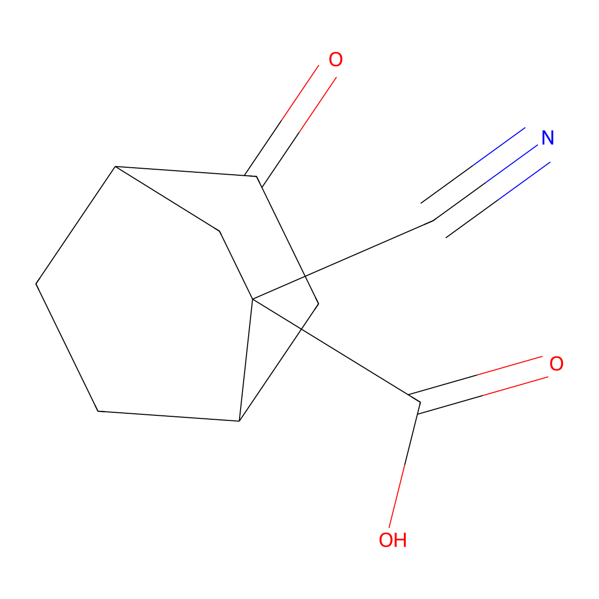2-Cyano-5-oxobicyclo[2.2.2]octane-2-carboxylic acid molecular structure, CAS 2567503-54-0