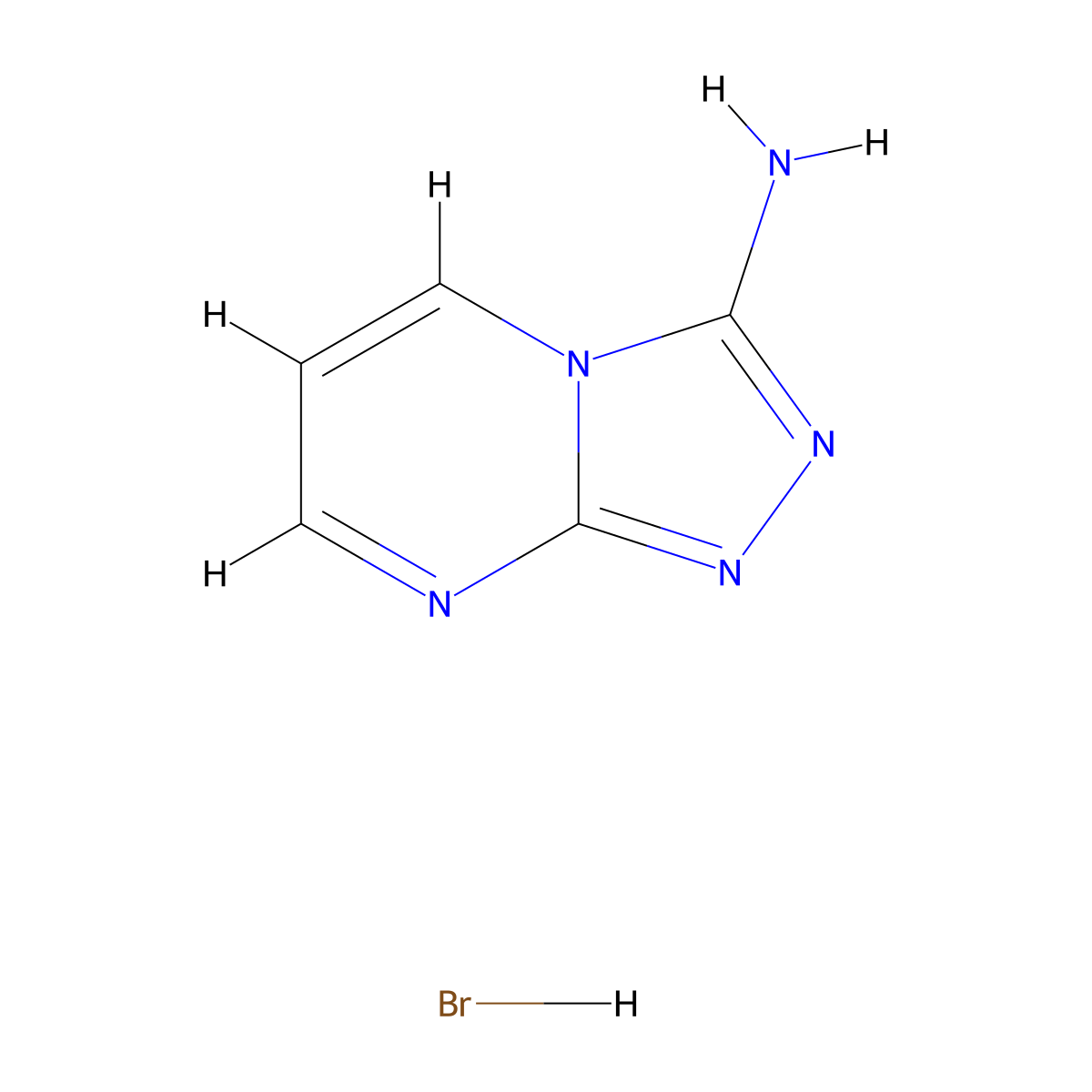 [1,2,4]Triazolo[4,3-a]pyrimidin-3-amine;hydrobromide molecular structure, CAS 2567503-62-0