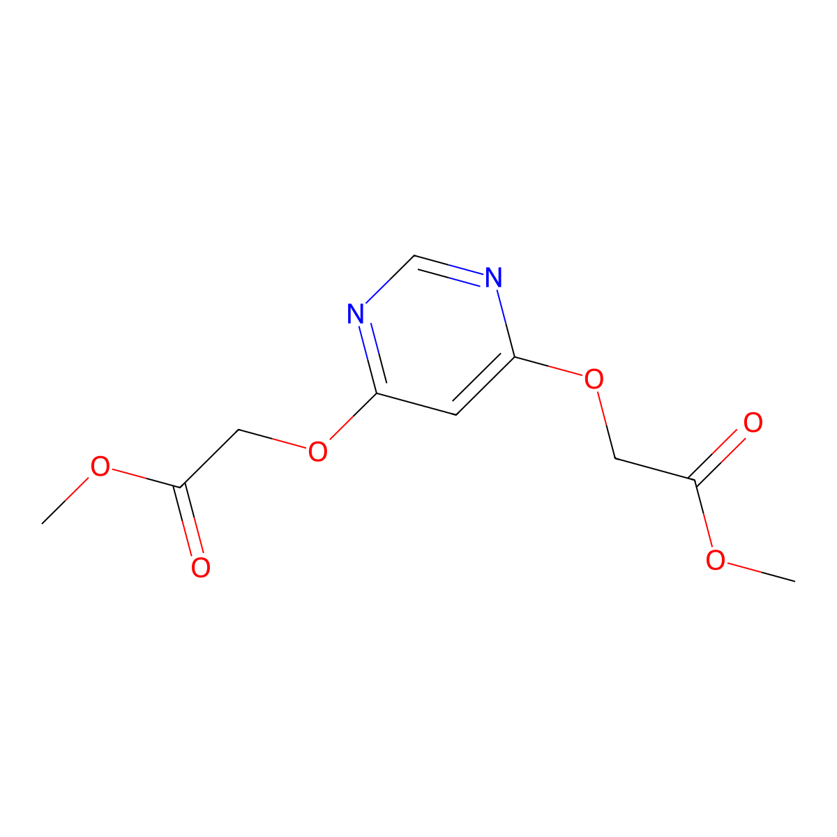 Methyl2-{[6-(2-methoxy-2-oxoethoxy)pyrimidin-4-yl]oxy}acetate molecular structure, CAS 2567503-71-1