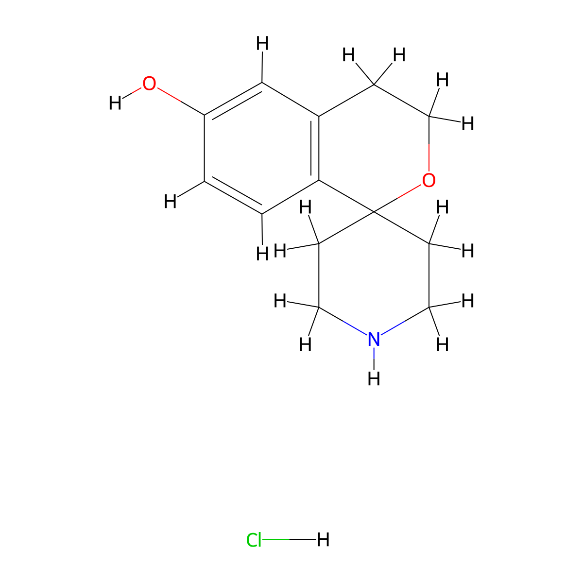 3,4-Dihydrospiro[2-benzopyran-1,4'-piperidin]-6-olhydrochloride molecular structure, CAS 2567504-04-3