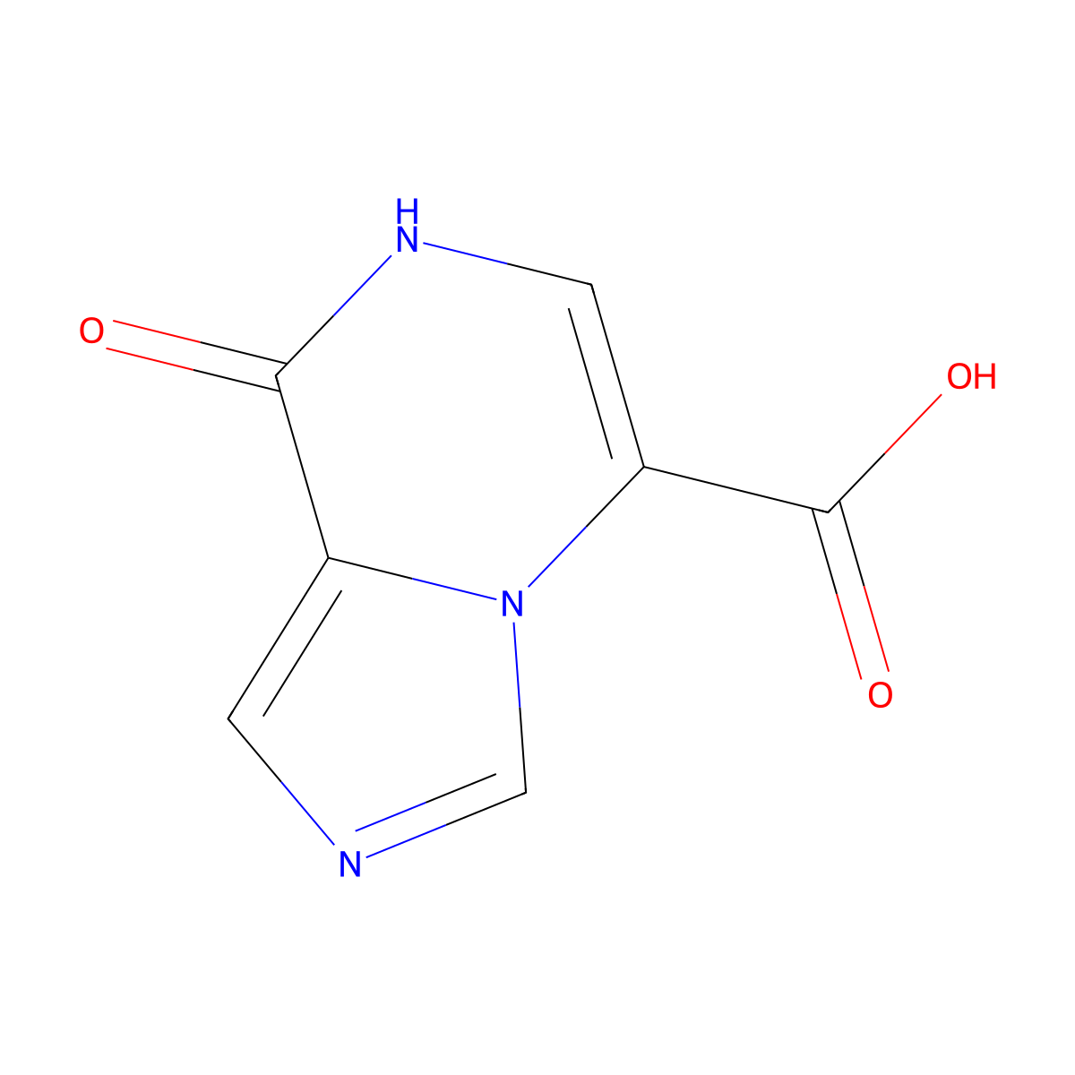 8-oxo-7H,8H-imidazo[1,5-a]pyrazine-5-carboxylic acid molecular structure, CAS 2567504-22-5