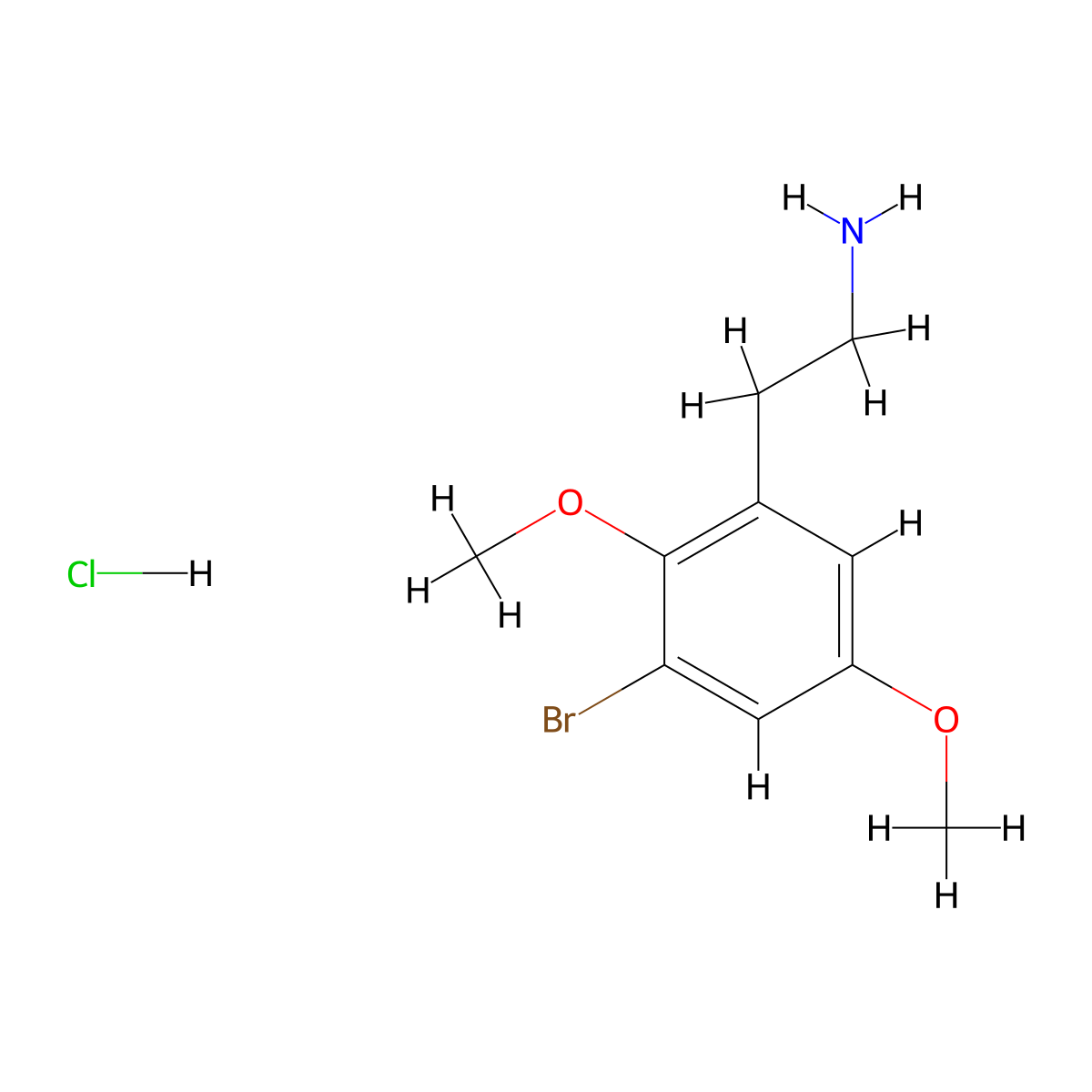 2-(3-Bromo-2,5-dimethoxyphenyl)ethan-1-amine hydrochloride molecular structure, CAS 2567504-24-7