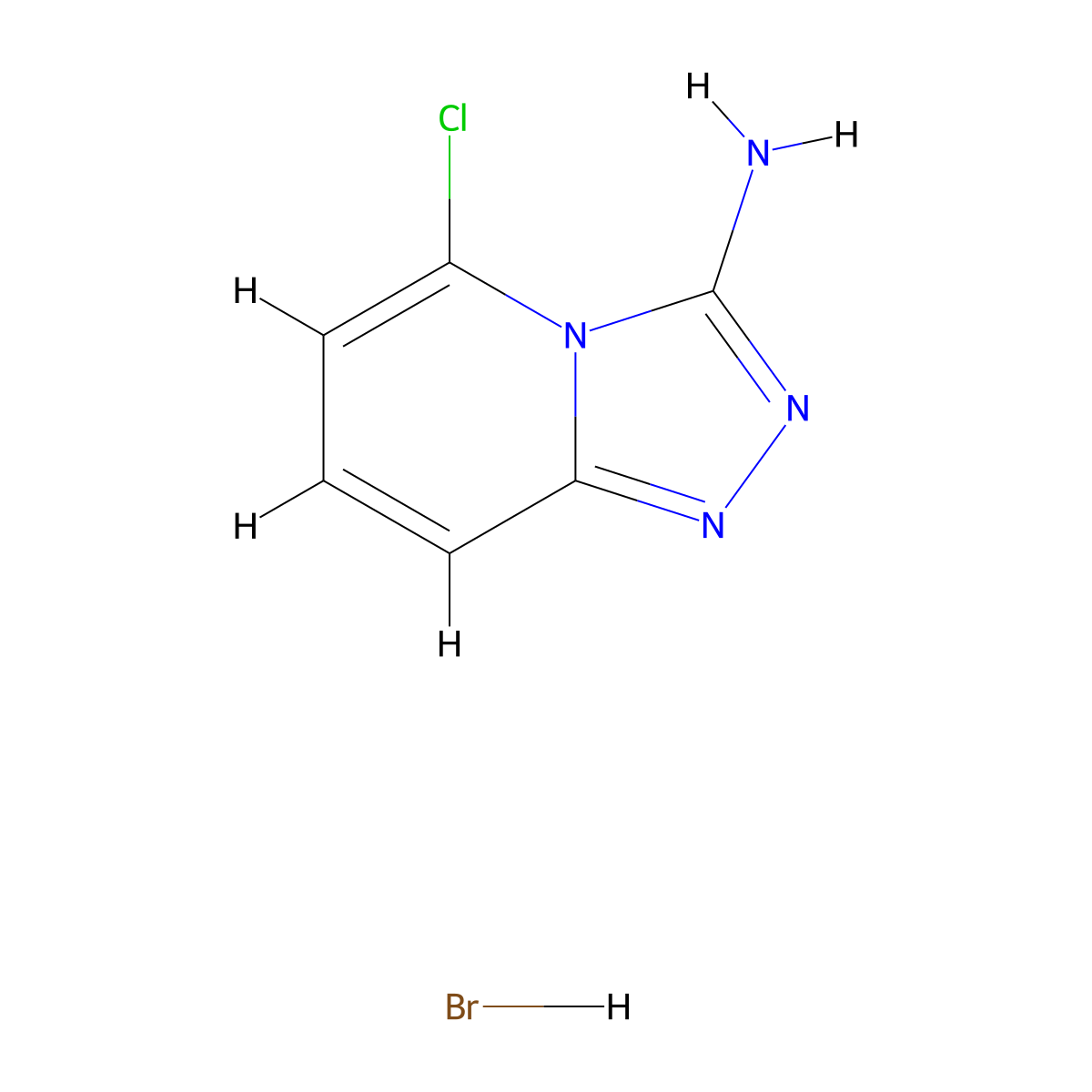 5-Chloro-[1,2,4]triazolo[4,3-a]pyridin-3-amine hydrobromide molecular structure, CAS 2567504-40-7