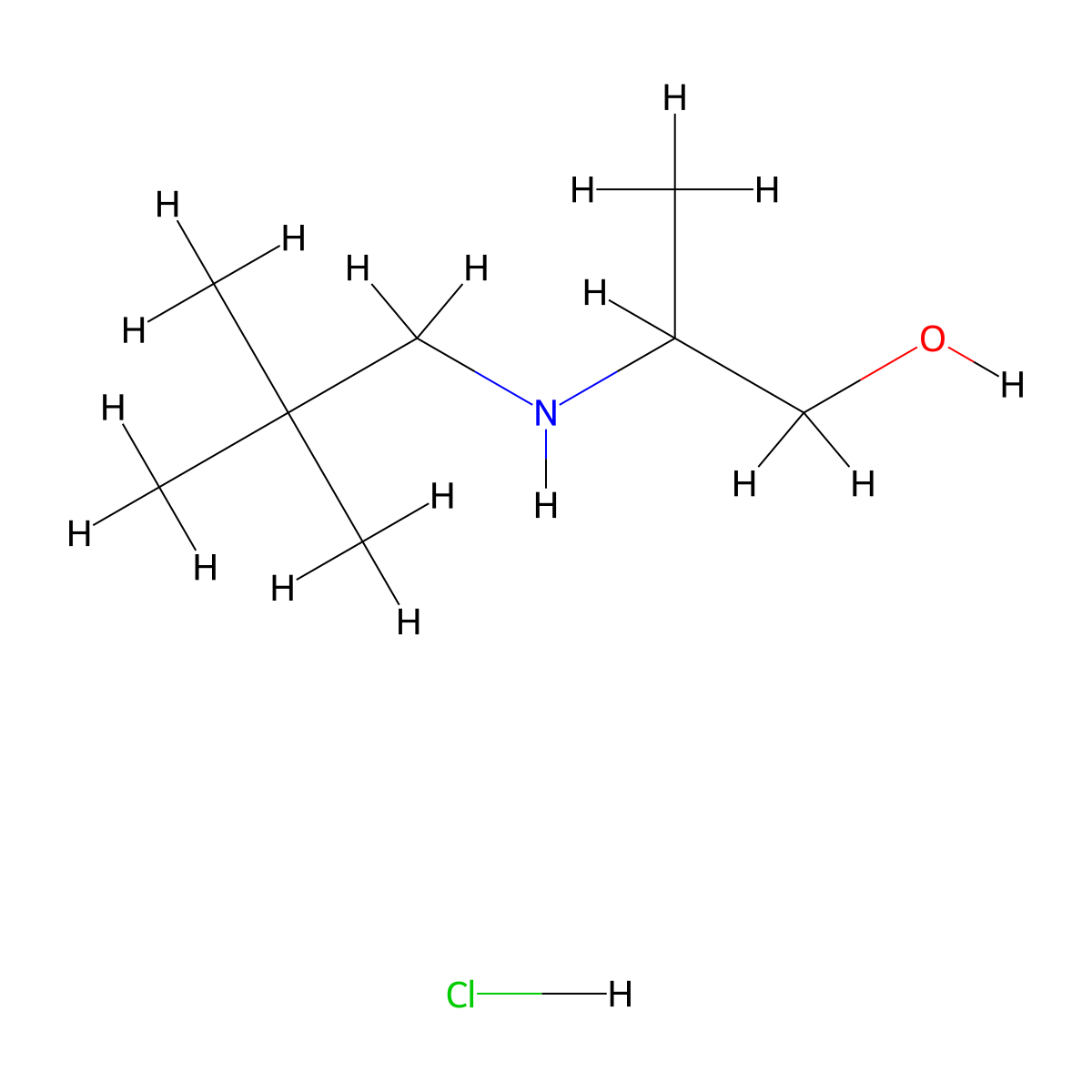 2-(2,2-Dimethylpropylamino)propan-1-ol;hydrochloride molecular structure, CAS 2567504-59-8