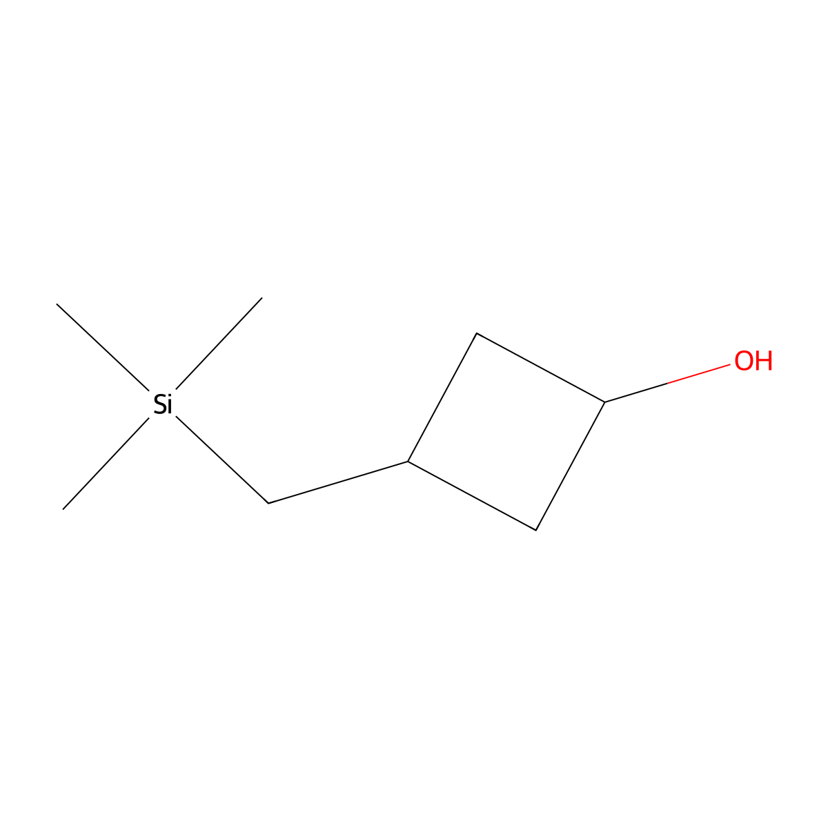 3-(Trimethylsilylmethyl)cyclobutan-1-ol molecular structure, CAS 2567504-75-8