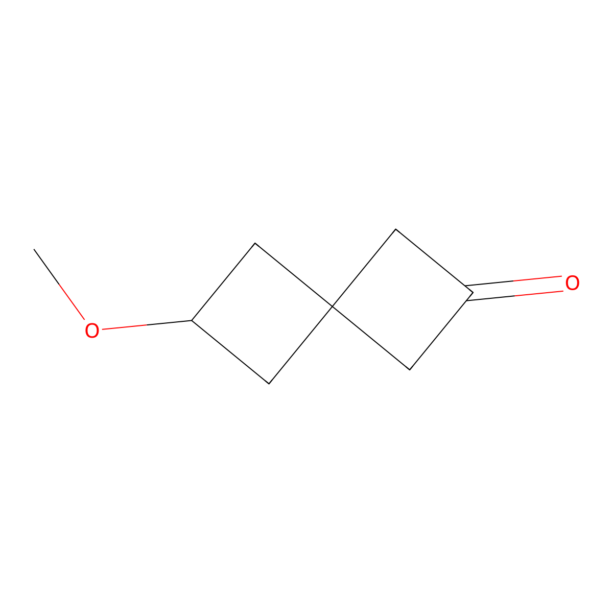 6-Methoxyspiro(3.3)heptan-2-one molecular structure, CAS 2567504-76-9