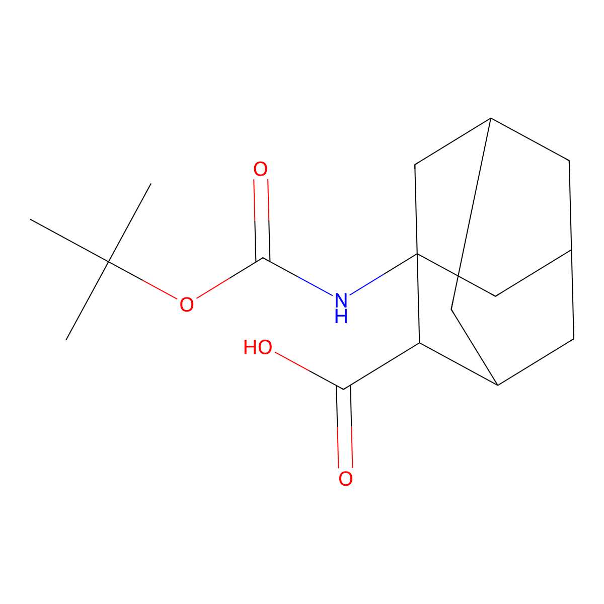 1-{[(Tert-butoxy)carbonyl]amino}adamantane-2-carboxylicacid molecular structure, CAS 2567504-98-5
