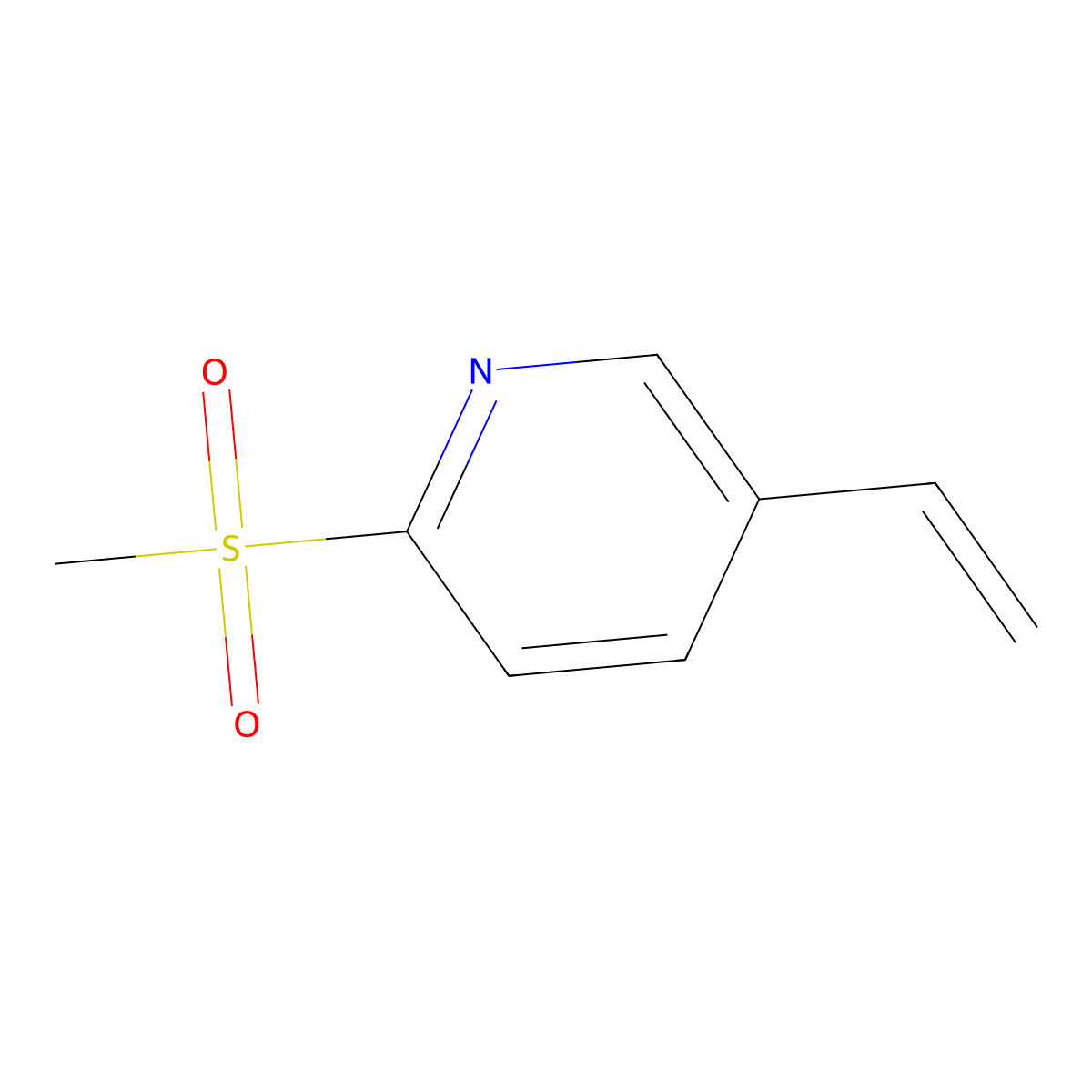 2-(Methylsulfonyl)-5-vinylpyridine molecular structure, CAS 2567510-92-1