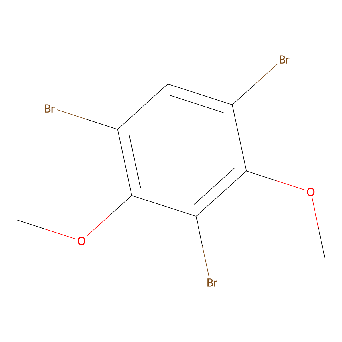 1,3,5-Tribromo-2,4-dimethoxybenzene molecular structure, CAS 25676-73-7