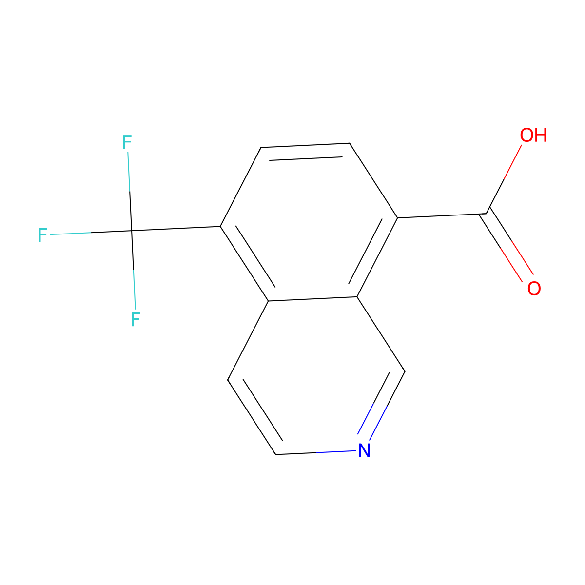 5-(Trifluoromethyl)isoquinoline-8-carboxylic acid molecular structure, CAS 2567770-45-8