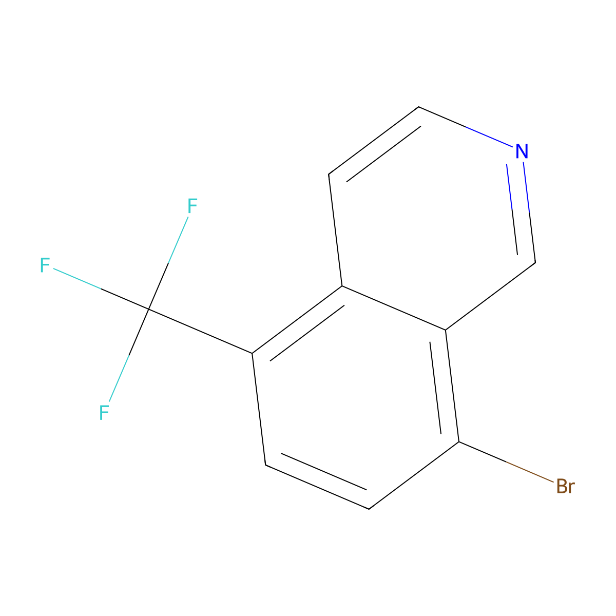 8-Bromo-5-(trifluoromethyl)isoquinoline molecular structure, CAS 2567770-46-9
