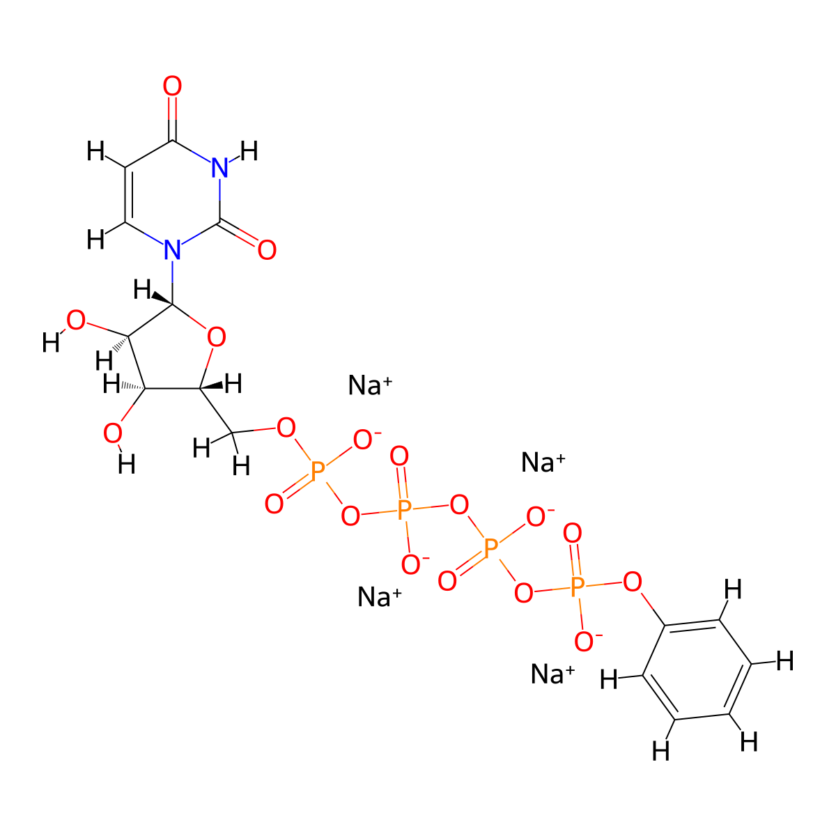 MRS2768 tetrasodium salt molecular structure, CAS 2567869-47-8