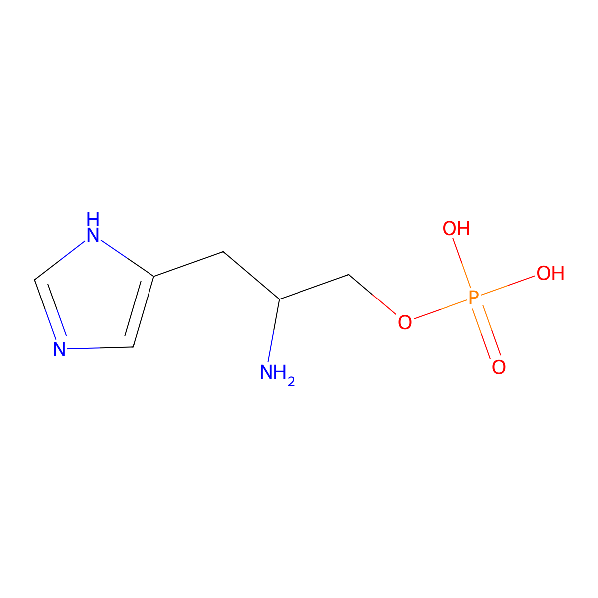 L-Histidinol phosphate molecular structure, CAS 25679-93-0