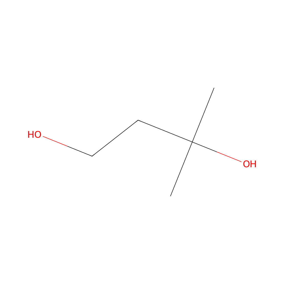 Isopentyldiol molecular structure, CAS 2568-33-4