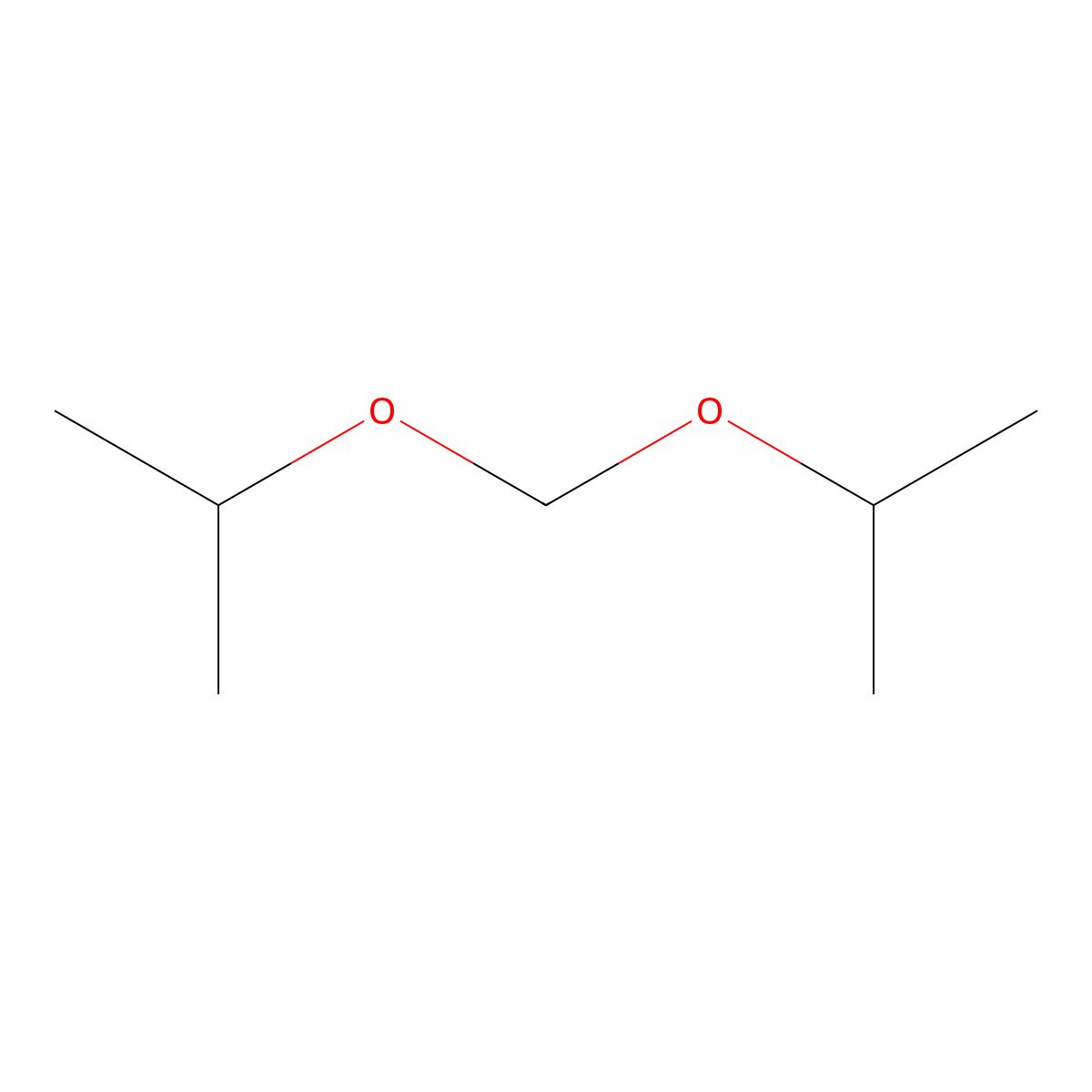 2,2'-(Methylenebis(oxy))bis(propane) molecular structure, CAS 2568-89-0