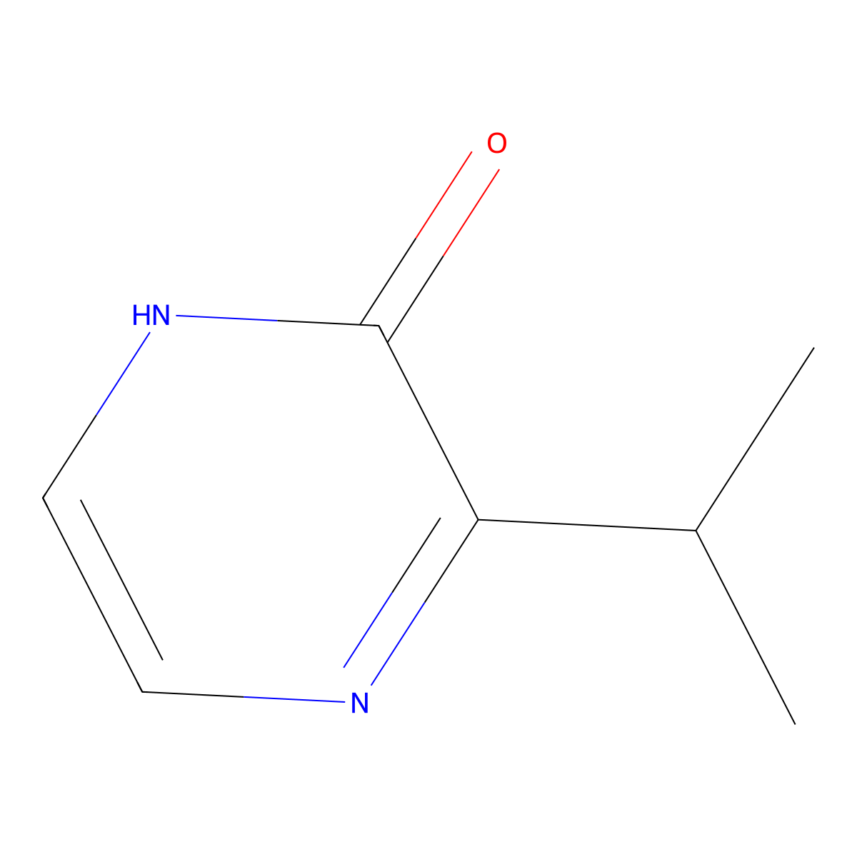 3-isopropyl-(1H)-pyrazin-2-one molecular structure, CAS 25680-59-5