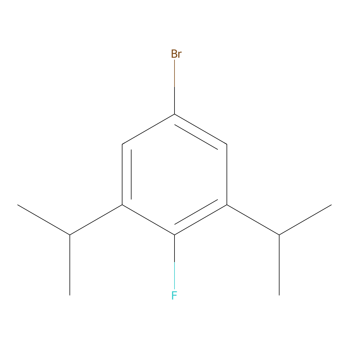 5-Bromo-2-fluoro-1,3-diisopropylbenzene molecular structure, CAS 2568008-33-1