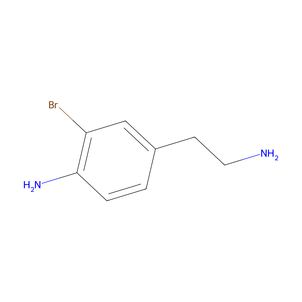 4-(2-Aminoethyl)-2-bromoaniline molecular structure, CAS 2568131-12-2