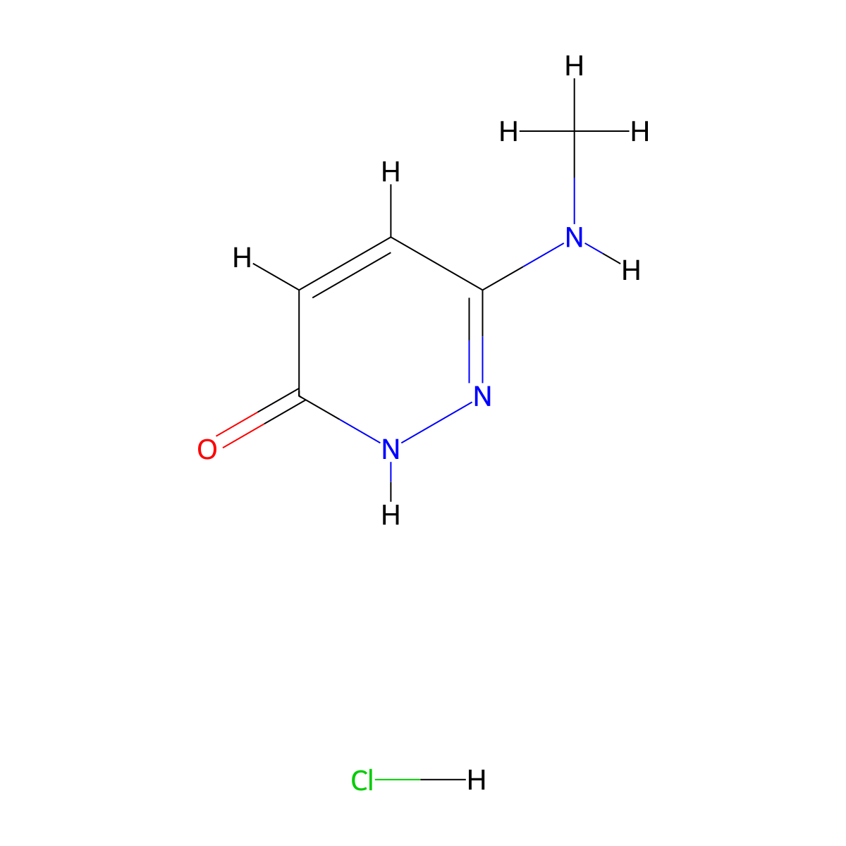 6-(Methylamino)pyridazin-3-ol hydrochloride molecular structure, CAS 2568131-18-8