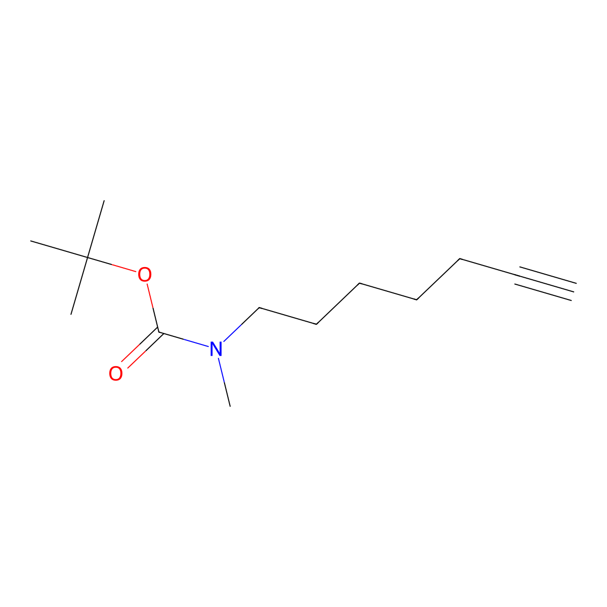 Hept-6-ynyl-methylcarbamic acid tert-butyl ester molecular structure, CAS 2568280-91-9