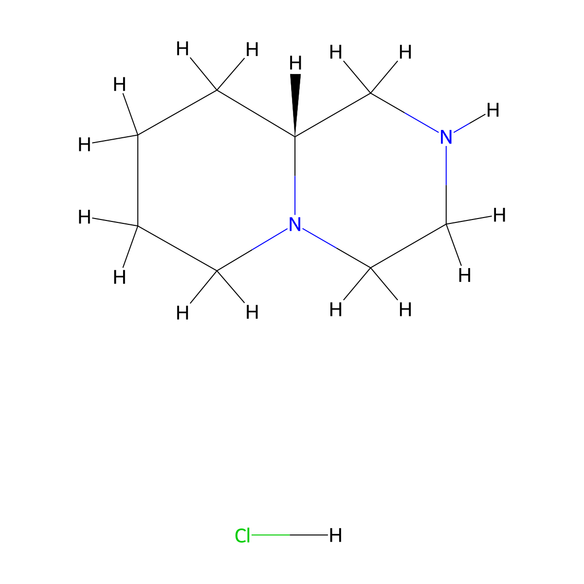 (R)-Octahydro-2H-pyrido[1,2-a]pyrazine hydrochloride molecular structure, CAS 2568496-51-3