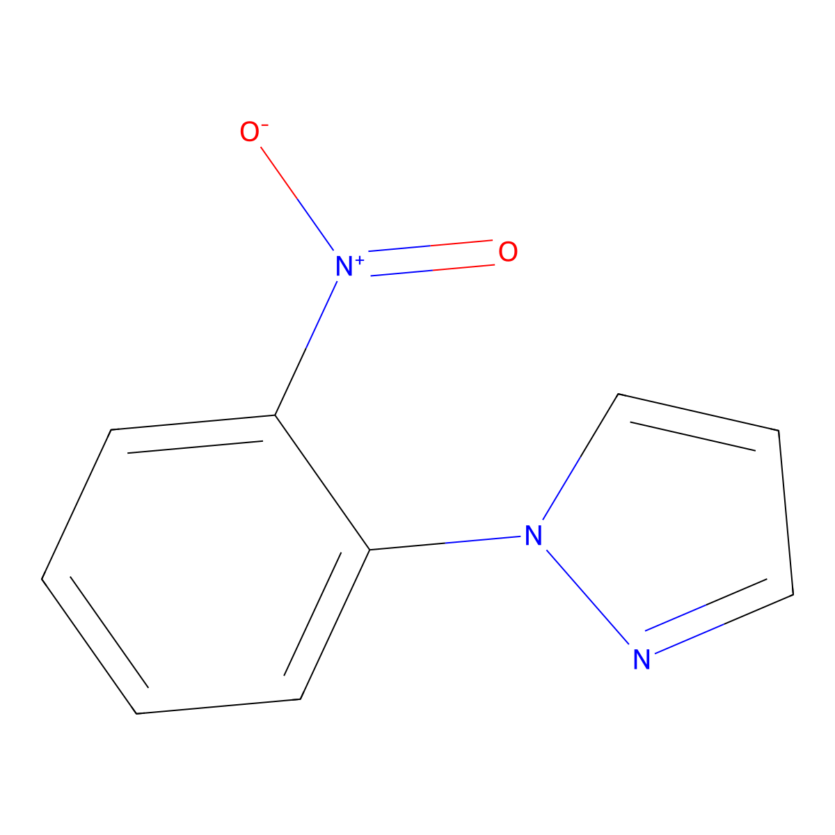 1-(2-Nitrophenyl)pyrazole molecular structure, CAS 25688-17-9