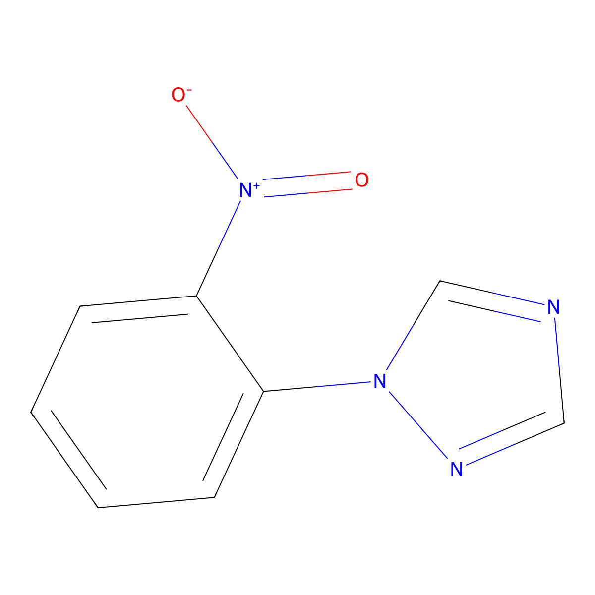 1-(2-Nitrophenyl)-1H-1,2,4-triazole molecular structure, CAS 25688-22-6