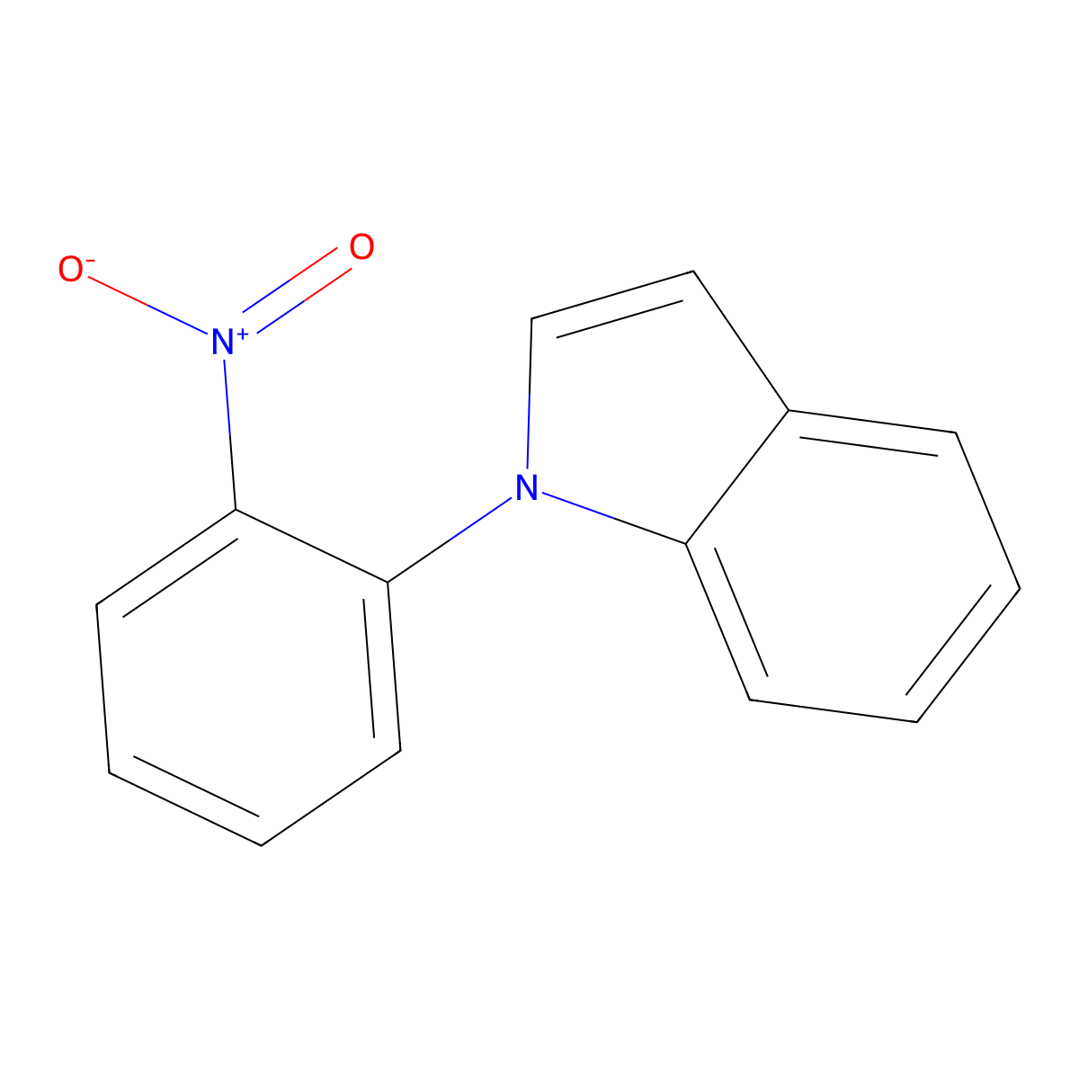 1-(2-nitrophenyl)-1H-indole molecular structure, CAS 25688-25-9