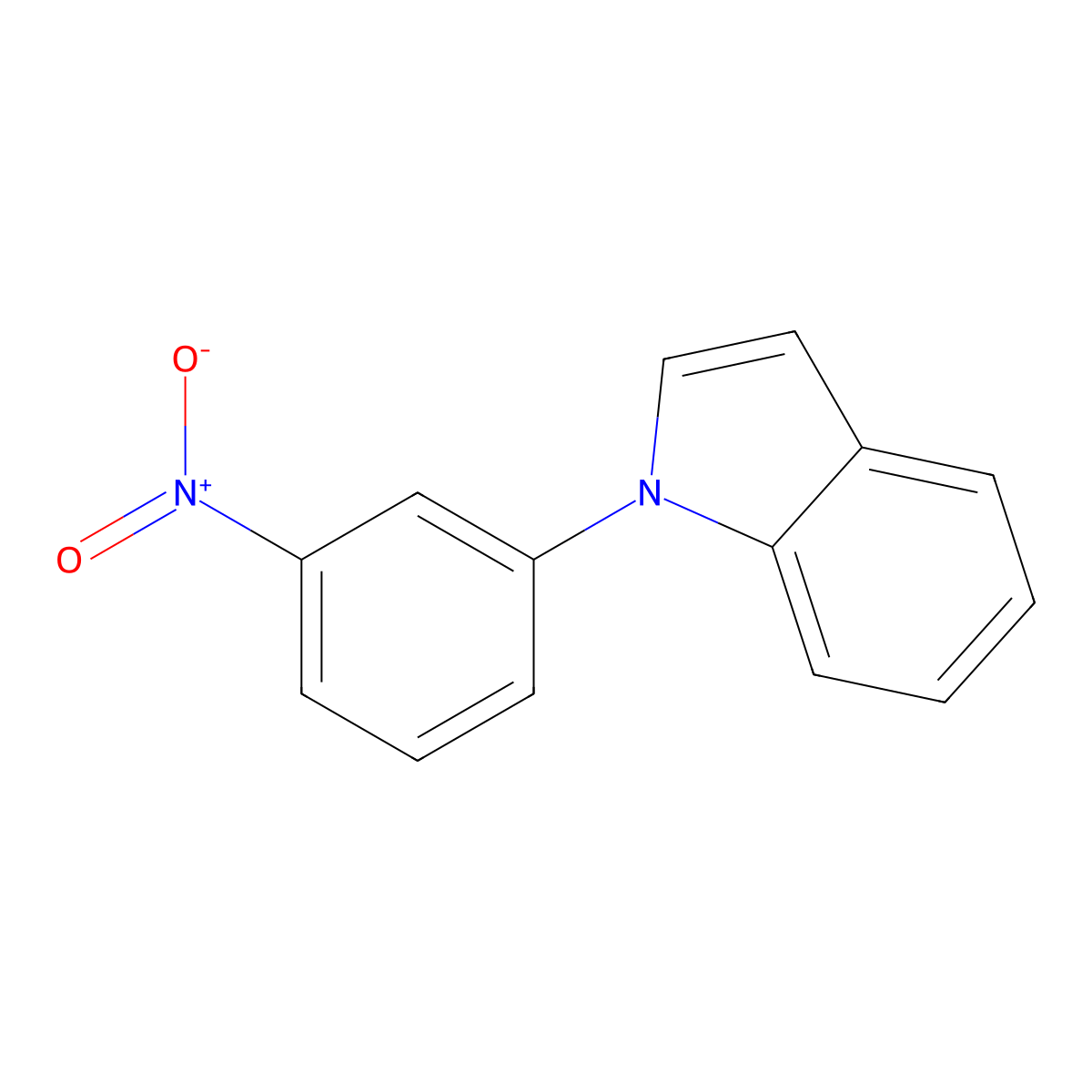 1-(3-Nitrophenyl)-1H-indole molecular structure, CAS 25688-26-0