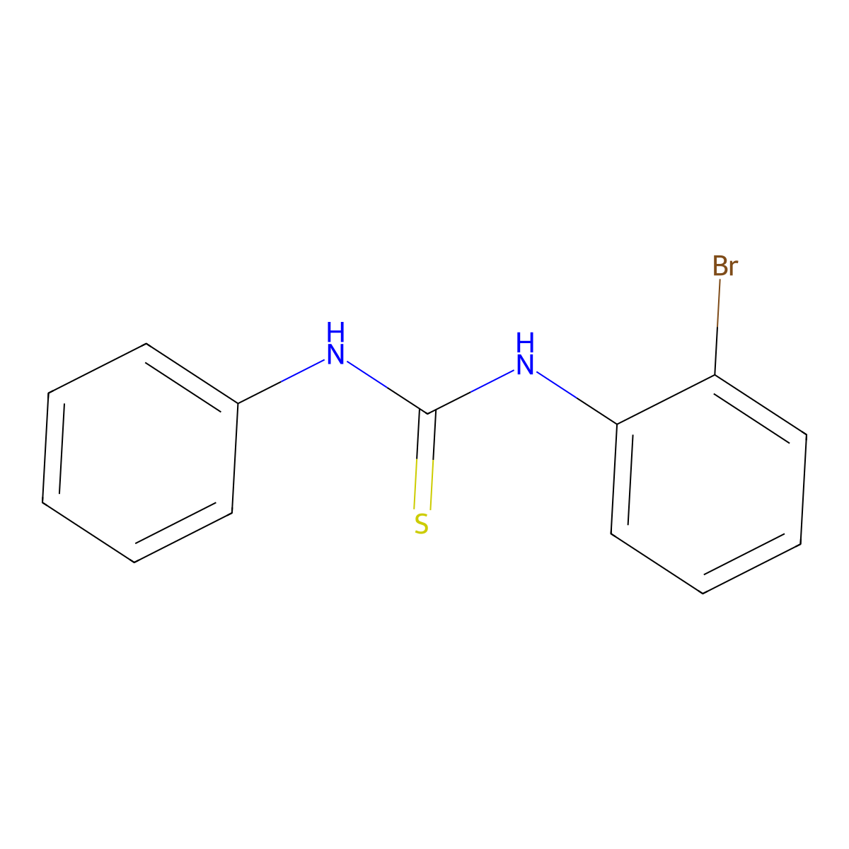 1-(2-Bromophenyl)-3-phenylthiourea molecular structure, CAS 25688-29-3